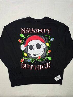 Disney Nightmare Before Christmas Naughty But Nice Sweatshirt XXL